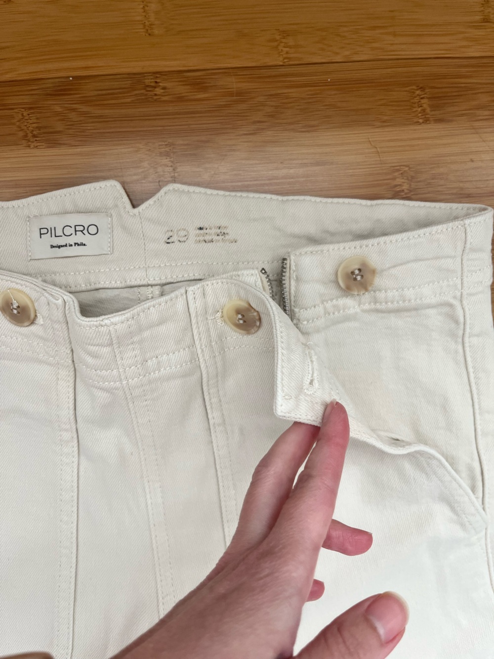 Pilcro Cropped Wide-Leg Pants Size 29 - Picture 3 of 6